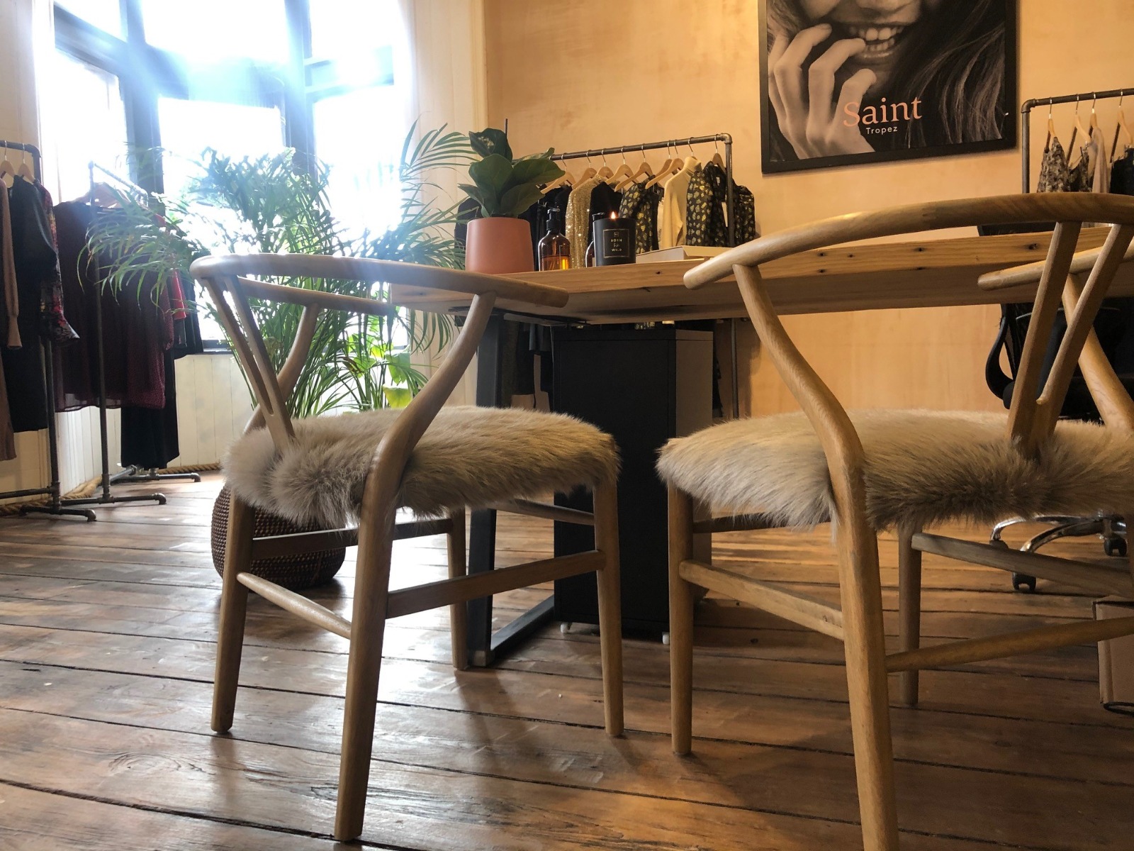 There's always room for our Wishbone Chairs! They're such a popular option.