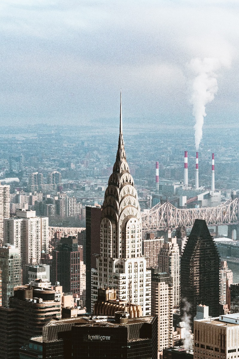The Chrysler Building in New York City is the finest example of glorious Art Deco architecture.