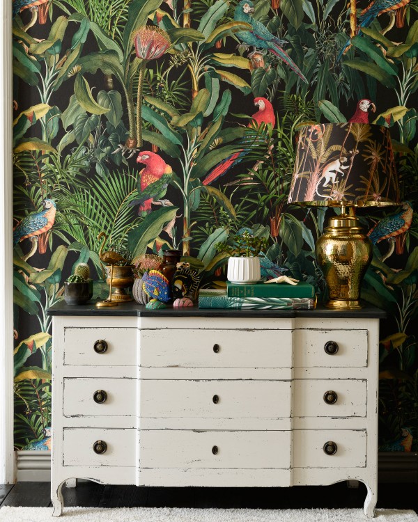 Dreaming of distant, tropical lands? We don't blame you. Our Parrots of Brasil Wallpaper is hyper realistic!