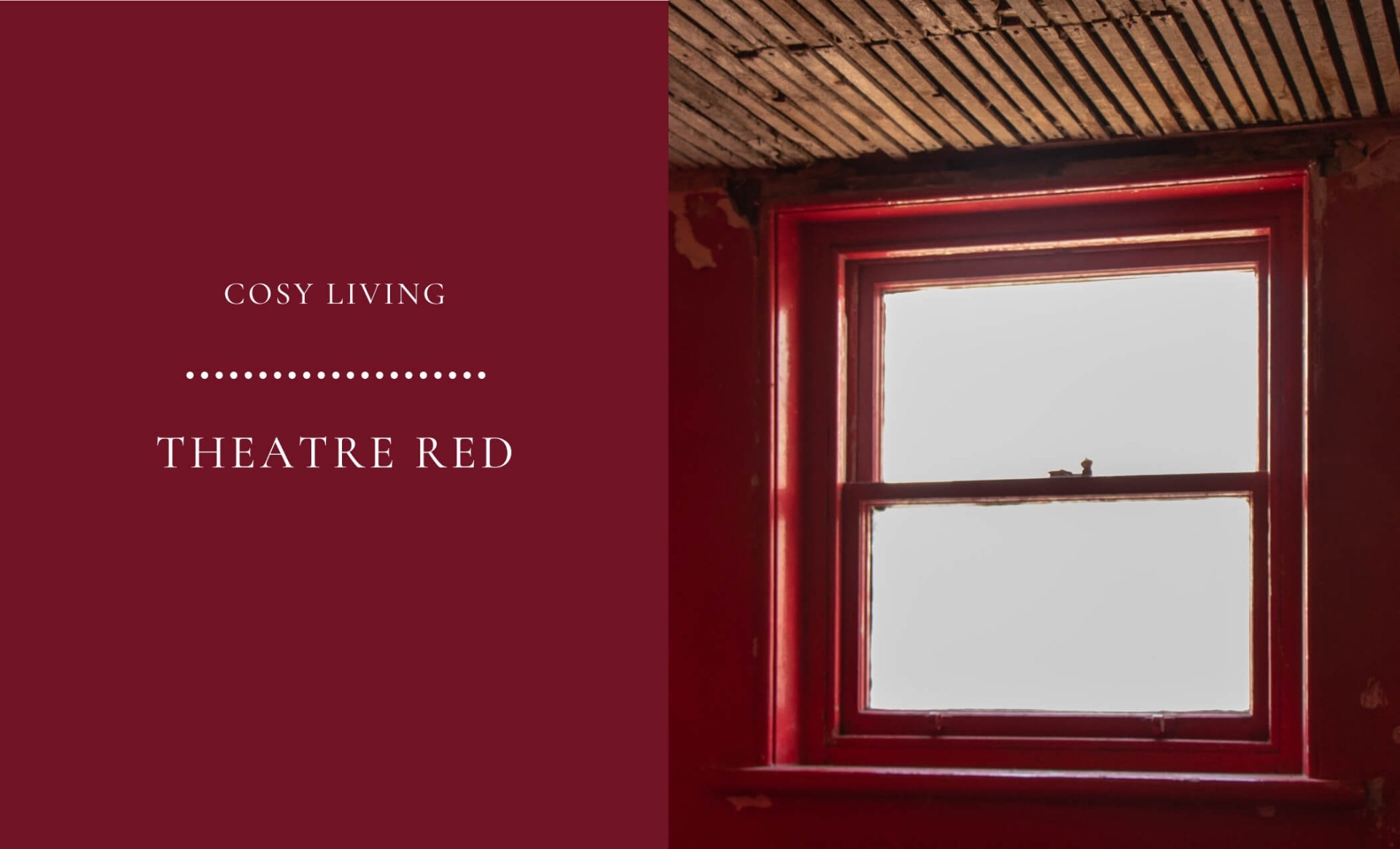 theatre red paint for a cosy living room