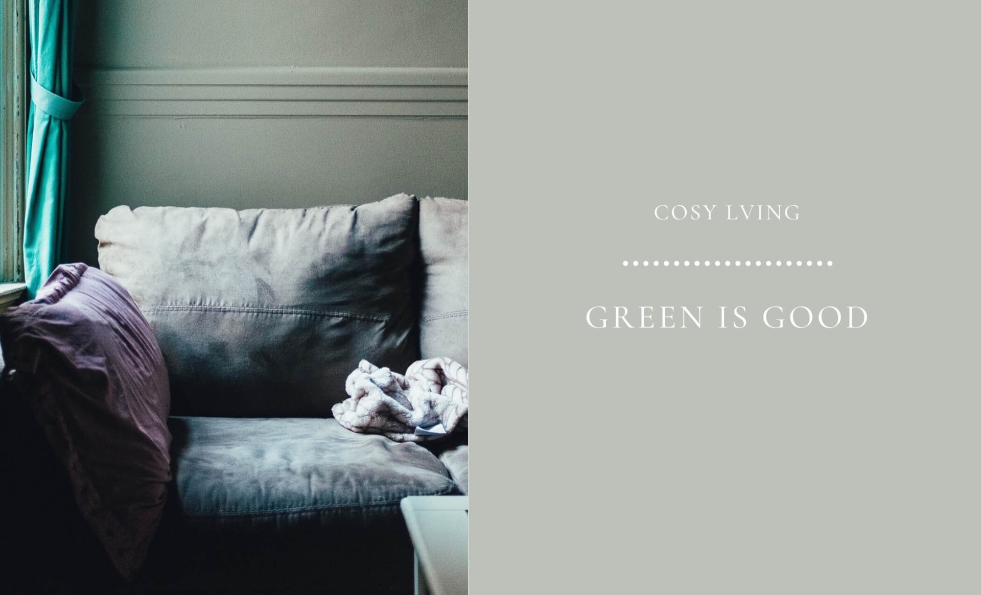 green is a soothing colour for a living room